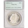 Image 1 : 1884-CC $1 Morgan Silver Dollar Coin PCGS MS63PL Old Green Rattler