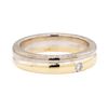 Image 3 : 18KT Yellow and White Gold 0.10 ctw Diamond Ring