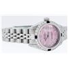 Image 3 : Rolex Ladies Stainless Steel Pink Diamond & Sapphire Datejust Wristwatch