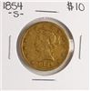 Image 1 : 1854-S $10 Liberty Head Eagle Gold Coin