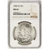 Image 1 : 1890-CC $1 Morgan Silver Dollar Coin NGC MS62