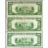 Image 2 : Lot of (3) 1928 $20 Federal Reserve Notes - Redeemable in Gold