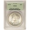 Image 1 : 1879 $1 Morgan Silver Dollar Coin PCGS MS65 Old Green Holder