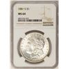 Image 1 : 1881-S $1 Morgan Silver Dollar Coin NGC MS64