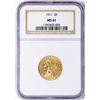 Image 1 : 1911 $5 Indian Head Half Eagle Gold Coin NGC MS61