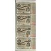 Image 1 : Uncut Sheet of (4) State of Louisiana Baby Bond Obsolete Notes