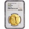 Image 2 : 1907 $20 High Relief St. Gaudens Double Eagle Gold Coin NGC AU Details