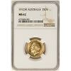 Image 1 : 1912-M Australia Sovereign Gold Coin NGC MS62