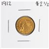 Image 1 : 1912 $2 1/2 Indian Head Quarter Eagle Gold Coin