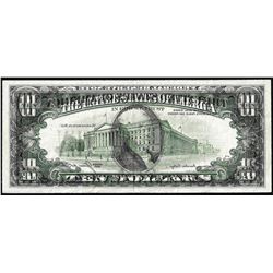 1985 $10 Federal Reserve Note Full Offset ERROR