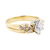 Image 1 : 14KT Yellow Gold 0.78 ctw Diamond Ring and Band