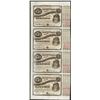 Image 1 : Uncut Sheet of (4) State of Louisiana Baby Bond Obsolete Notes