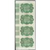 Image 2 : Uncut Sheet of (4) State of Louisiana Baby Bond Obsolete Notes