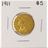 Image 1 : 1911 $5 Indian Head Half Eagle Gold Coin