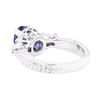 Image 3 : 18KT White Gold 1.36 ctw Sapphire and Diamond Ring