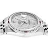 Image 3 : Rolex Mens Stainless Steel Meteorite Diamond & Ruby Datejust Wristwatch