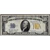Image 1 : 1934A $10 North Africa WWII Emergency Issue Silver Certificate Note
