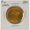 Image 1 : 1884 $10 Liberty Head Eagle Gold Coin