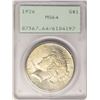 Image 1 : 1926 $1 Peace Silver Dollar Coin PCGS MS64 Old Green Rattler Holder