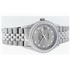 Image 3 : Rolex Men's Stainless Steel Slate Grey Diamond 36MM Datejust Wristwatch