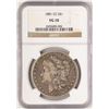 Image 1 : 1881-CC $1 Morgan Silver Dollar Coin NGC VG10