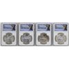 Image 1 : Lot of (2) 1982Mo & (2) 1983Mo Mexico Libertad Onza Silver Coins NGC MS66
