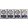 Image 2 : Lot of (2) 1982Mo & (2) 1983Mo Mexico Libertad Onza Silver Coins NGC MS66