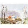 Image 1 : Edward Garbely 1908-1999 US Watercolor Landscape