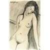 Image 1 : Amedeo Modigliani Italian Charcoal Portrait Sketch