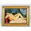 Image 2 : Illegibly Signed Oil on Canvas Lady Nude Portrait