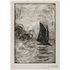 Image 1 : Emil Nolde German Expressionist Linocut on Paper