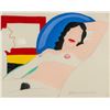 Image 1 : Illegibly Signed Acrylic on Board Nude Portrait