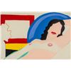 Image 3 : Illegibly Signed Acrylic on Board Nude Portrait