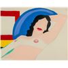 Image 4 : Illegibly Signed Acrylic on Board Nude Portrait