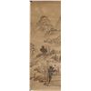 Image 1 : Chinese Watercolor Landscape on Paper Roll