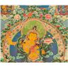 Image 3 : Chinese Print Manjushri Tangka on Fabric