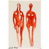Image 1 : German Fluxus School Watercolor on Paper