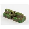 Image 2 : Chinese Green Hardstone Carved Double Seal