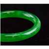 Image 3 : Burma Apple Green Jadeite Carved Bangle