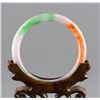 Image 1 : Chinese Tri-tone Jadeite Carved Bangle