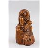 Image 1 : Chinese Boxwood Carved Lohan Statue