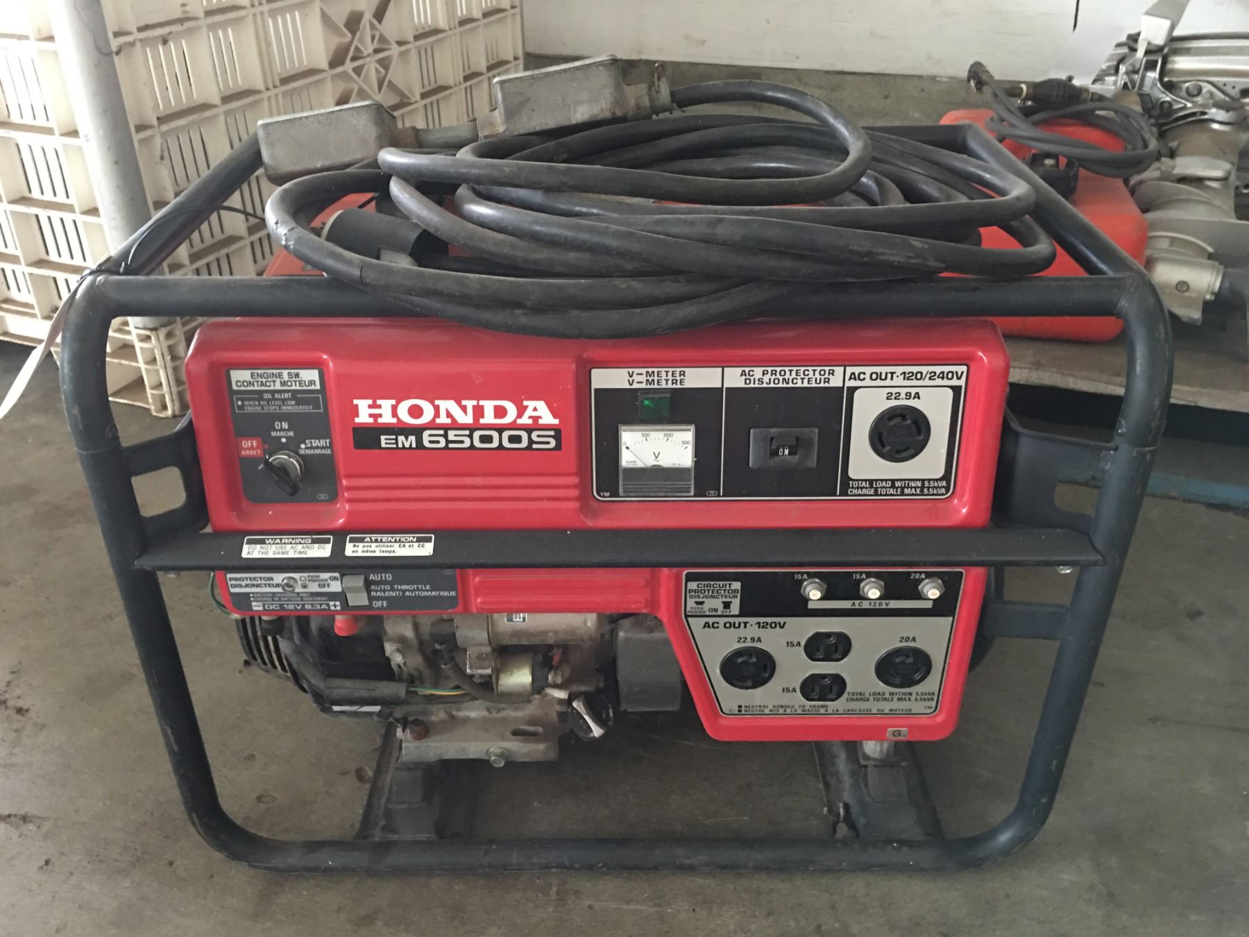 HONDA EM6500S GENERATOR - Able Auctions