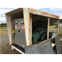 GMC DIESEL WESTINGHOUSE GENERATOR 110 VOLT-220 VOLT (PLUS 230 VOLT-3 PHASE) WITH POWER CORD