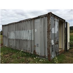 20' SEACAN STORAGE CONTAINER WITH LINED INTERIOR