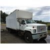 Image 1 : 1991 GM TOP KICK 316 CAT DIESEL 5 TON TRUCK VIN 1GDL7H1J1MJ503496 WITH 22' BOX & POWER TAILGATE