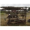 Image 1 : ROLLING MATERIAL RACK FILLED WITH ASSORTED STEEL