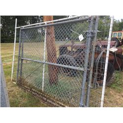 2 6' X9' CHAIN LINK GATES & 1 PANEL