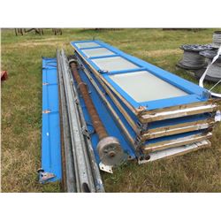 12' W X 14' H ROLL UP SHOP DOOR SET WITH TRACK