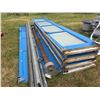 Image 1 : 12' W X 14' H ROLL UP SHOP DOOR SET WITH TRACK