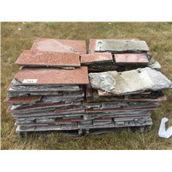 PALLET LOT OF PREVIOUSLY USED GRANITE TILE